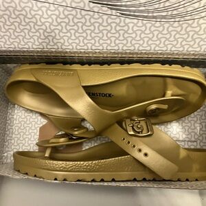 Birkenstock Glamour Gold Gizeh Sandals